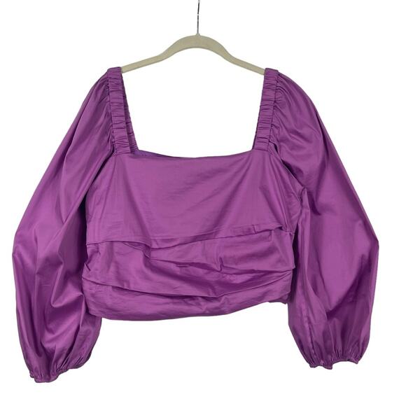 Veronica Beard Kayla Top Vivid Orchid Size 14 NEW - Picture 2 of 9